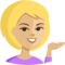 Person Tipping Hand - Medium Light emoji on Messenger